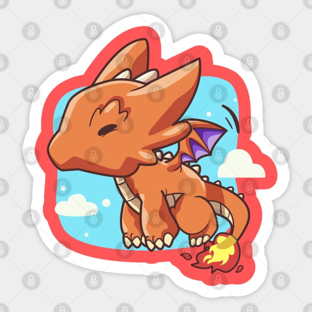 Sleep Walking Dragon Sticker by boredman